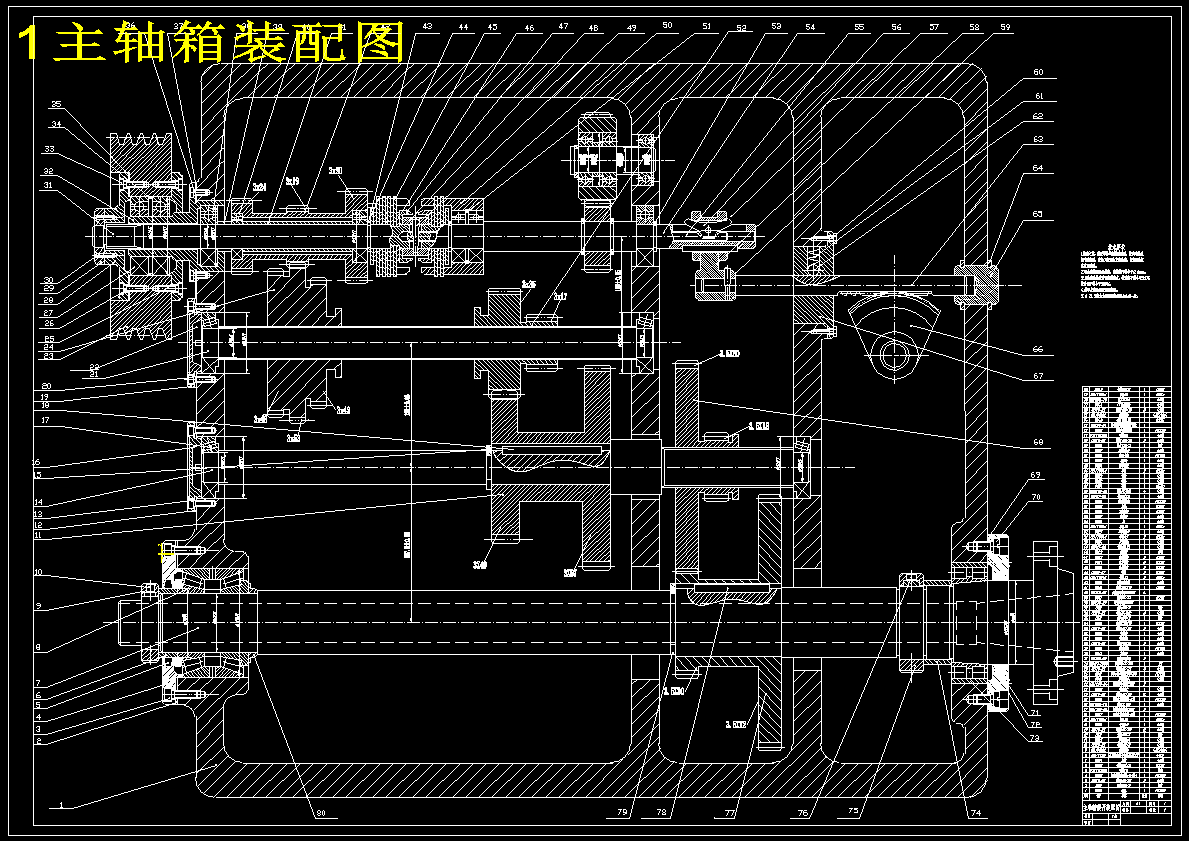 最大加工直径为250mm的普通车床的主轴箱部件设计(功率5.5KW,转速1440,16, 级数Z=12,公比1.41)