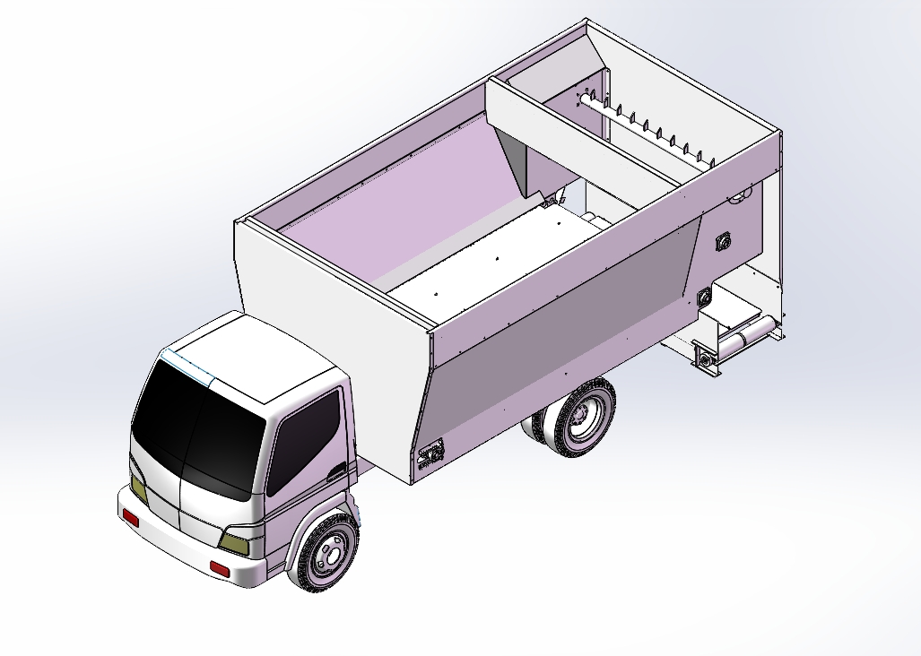 16立方收料发料车输送带式