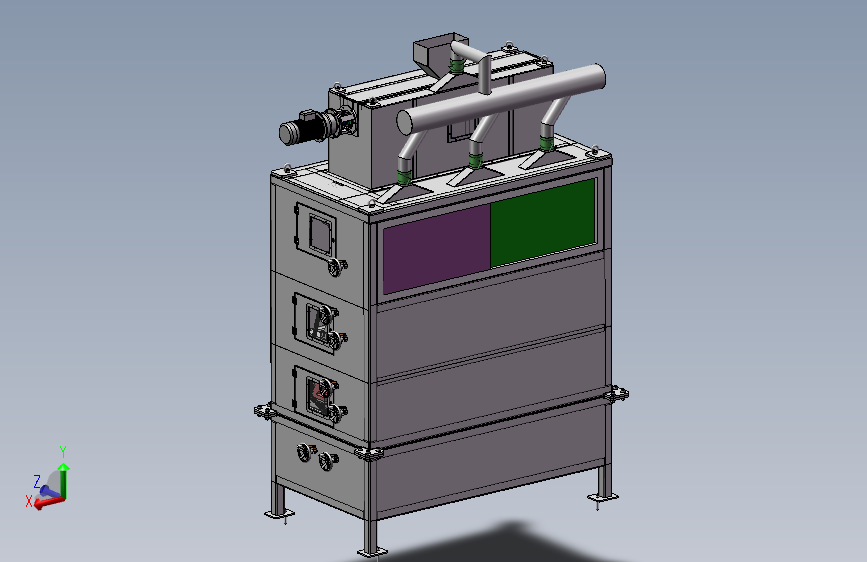 静电分选机Solidworks模型==338658