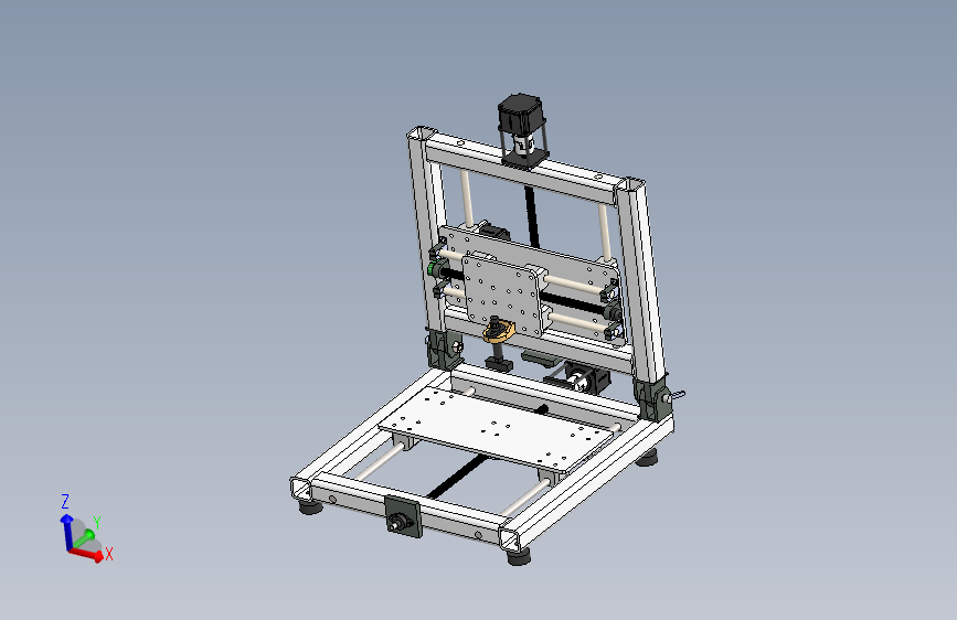 089-便携式3D打印机总装配体