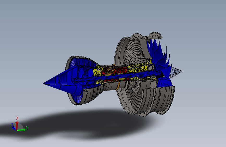 劳斯莱斯Trent1000航空发动机   SW11