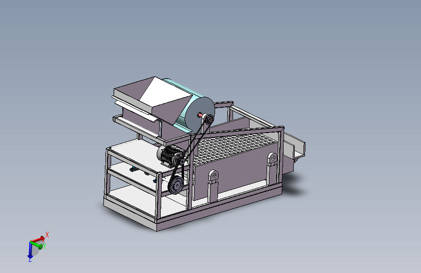 谷物清选机（sw16可编辑+cad）