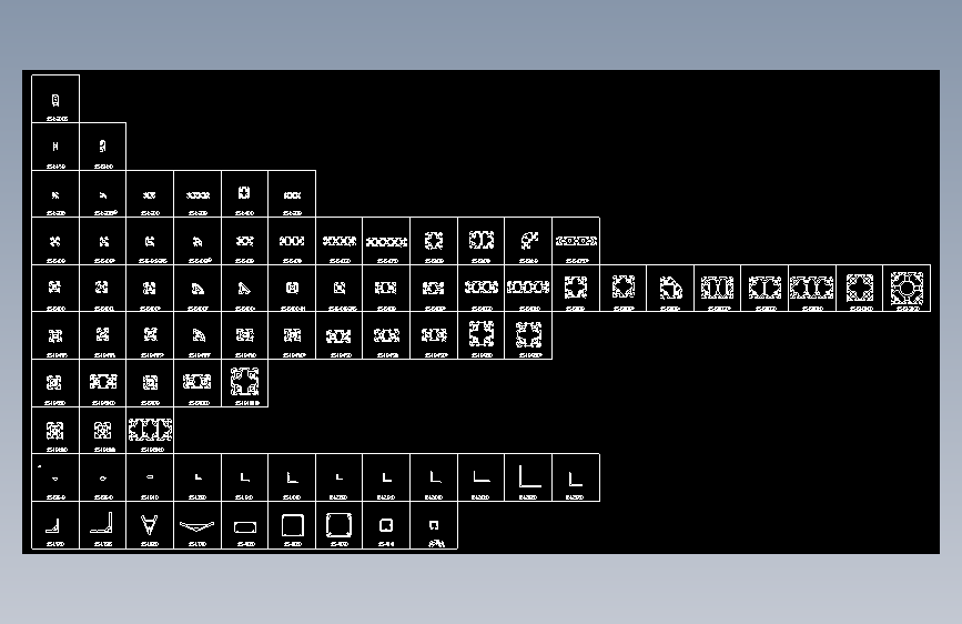 F0082-APS铝型材截面图+CAD图纸
