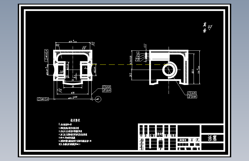 F0476-活塞CAD2007设计图纸