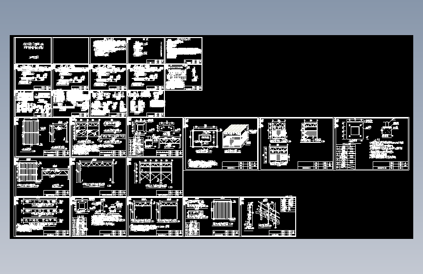 F0776-施工现场大门、围挡、安全防护棚等标准制作图解+CAD图纸