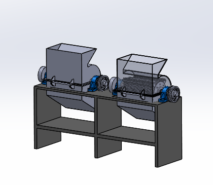 113-小型锤式粉碎机三维模型设计