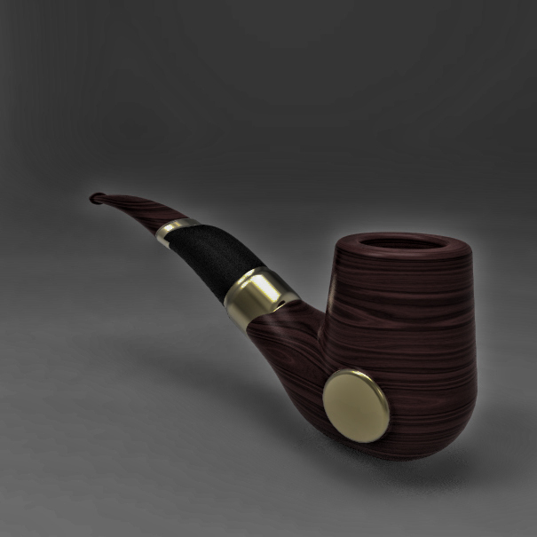 烟斗造型3D图纸+Solidworks设计