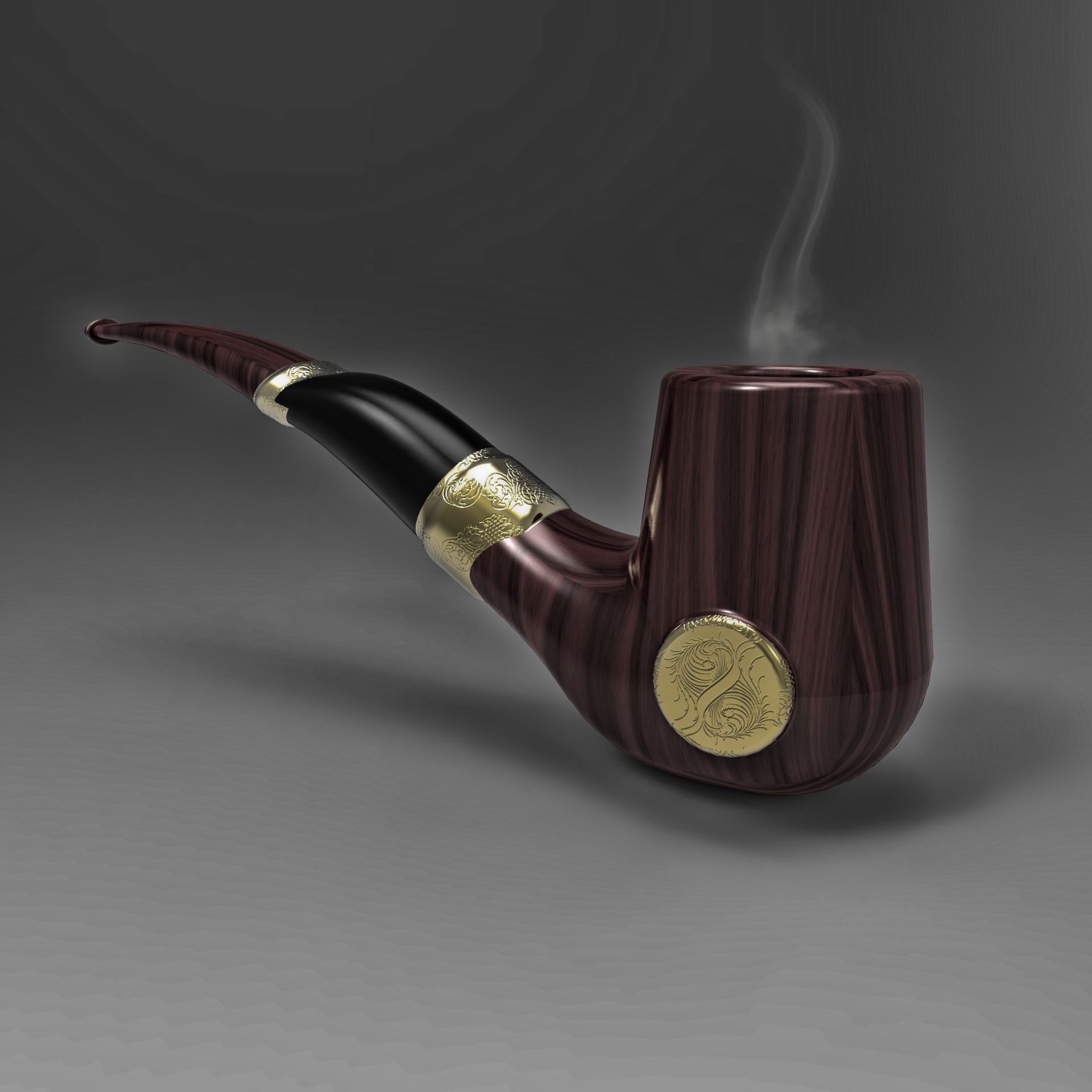 烟斗造型3D图纸+Solidworks设计