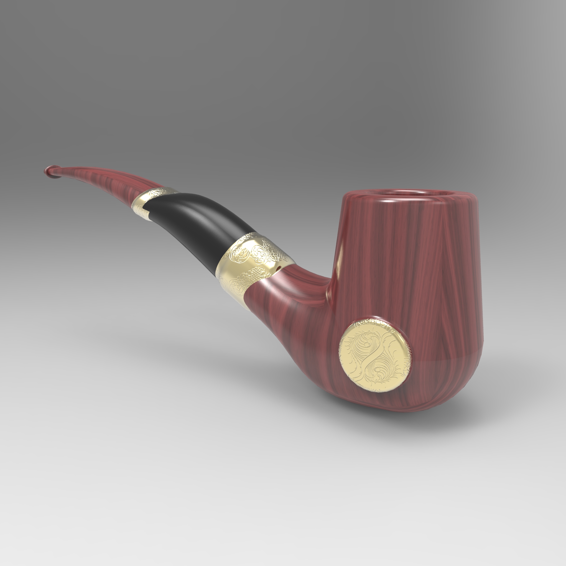 烟斗造型3D图纸+Solidworks设计