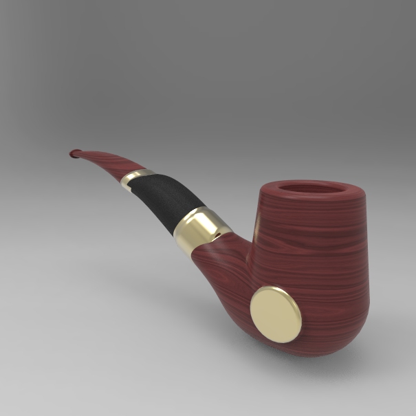 烟斗造型3D图纸+Solidworks设计