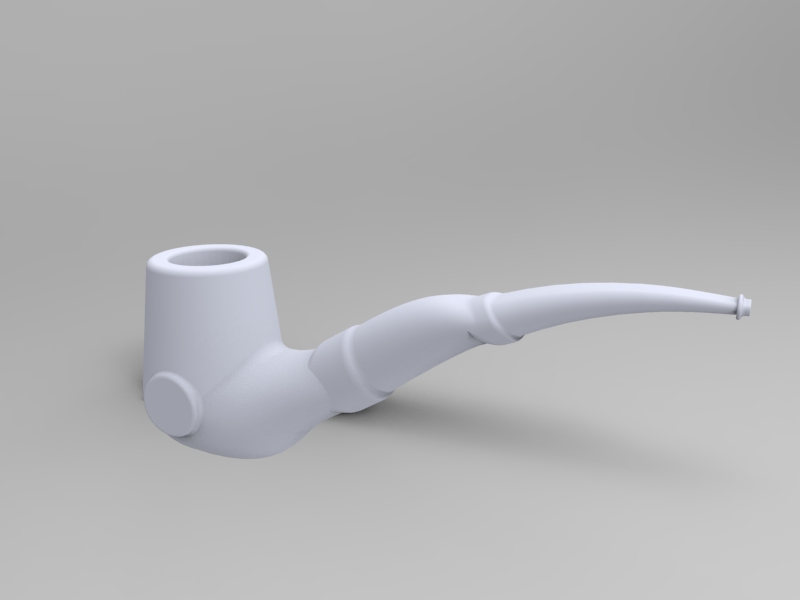 烟斗造型3D图纸+Solidworks设计