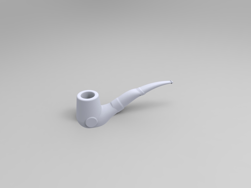 烟斗造型3D图纸+Solidworks设计