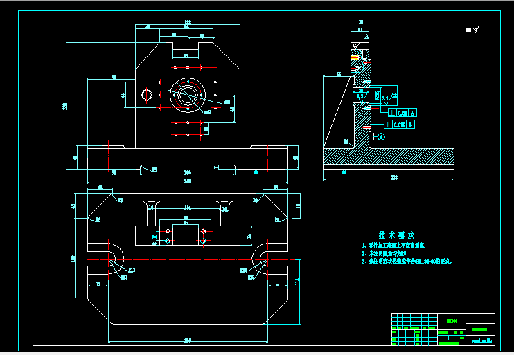 车床小刀架 方刀架零件工艺及钻M12,Φ10孔工装夹具设计【125-72】【7张CAD图纸】