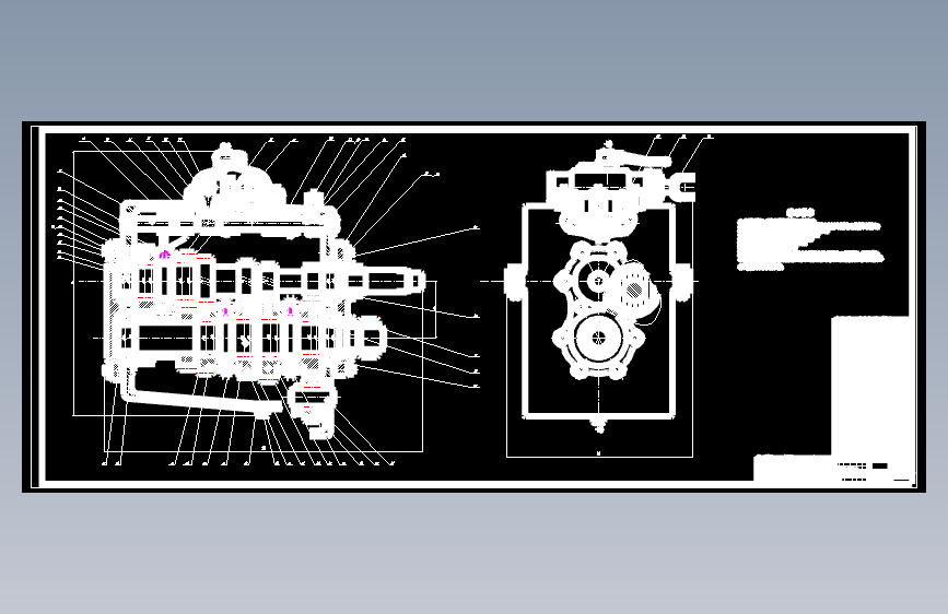 捷达汽车变速器的设计[二轴五档手动][5+1档][8张图]【8张CAD图纸】
