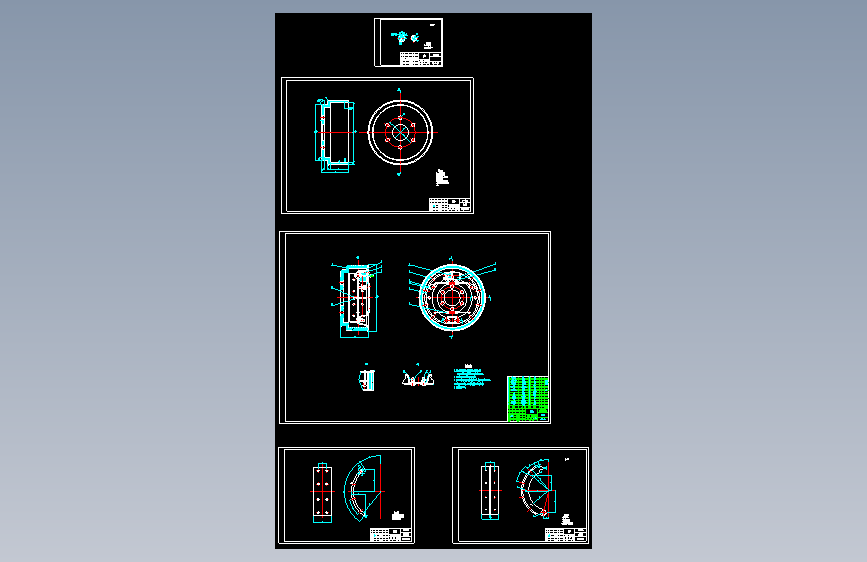轻型货车鼓式制动器设计【5张CAD图纸】