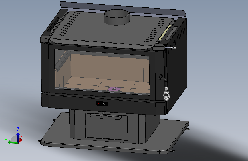 新西兰取暖炉3D模型