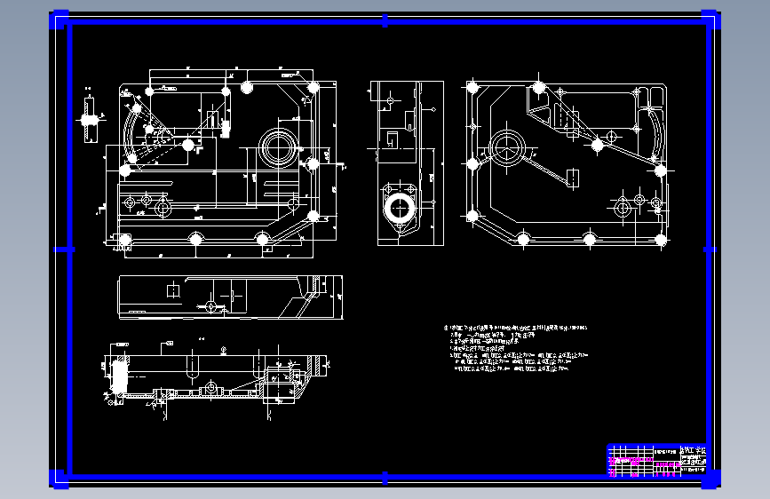 S1196-柴油机齿轮室盖钻镗专机总体及夹具设计(论文+DWG图纸)