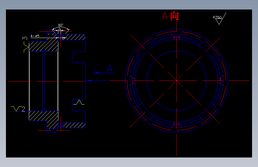 K038--CA6140车床齿轮加工工艺及铣槽(21×22)槽夹具设计【宽度61.5】 主视图