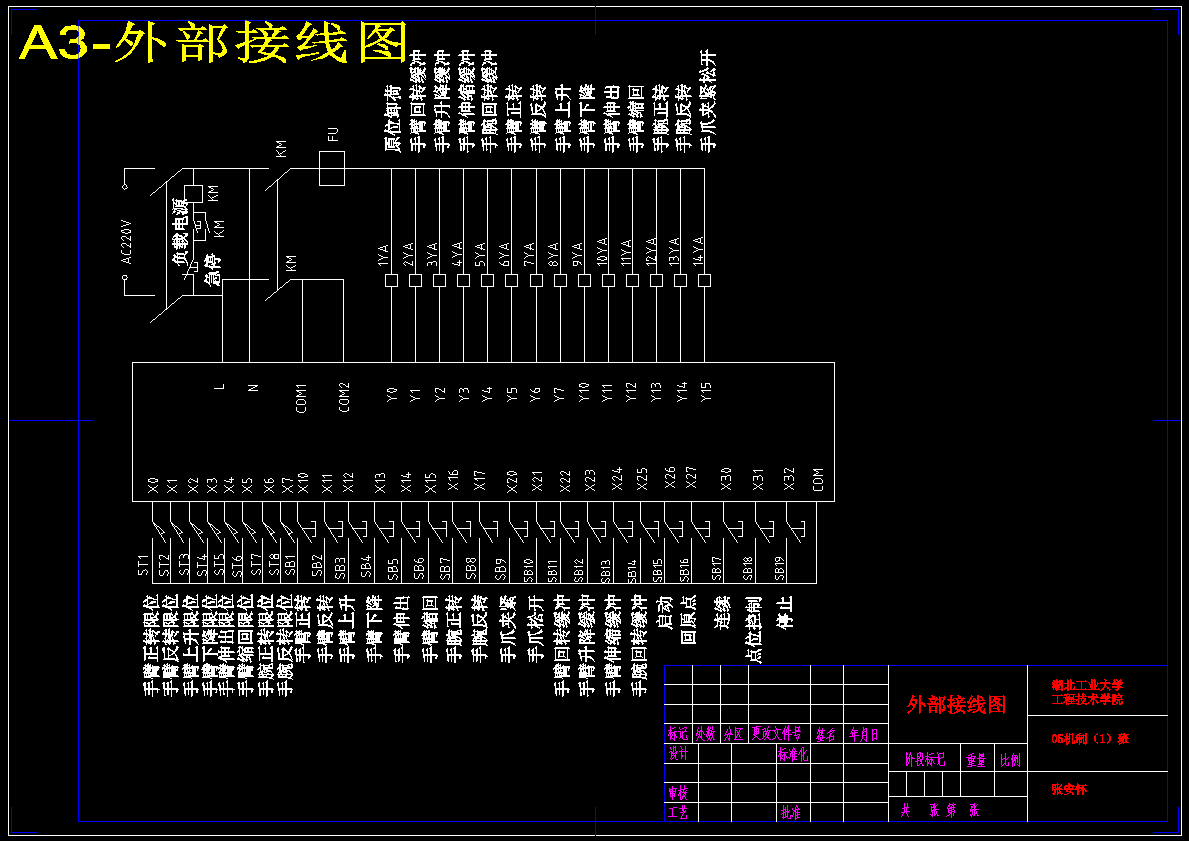关节型机械手设计【四自由度 圆柱坐标式液压驱动】【4张CAD图纸】