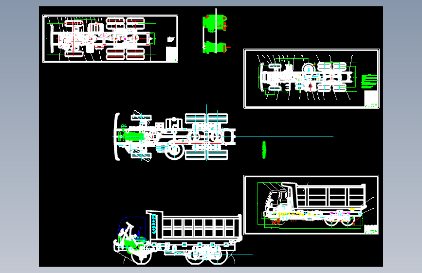 S1830-重型自卸车设计(底盘设计)(cad+说明书)