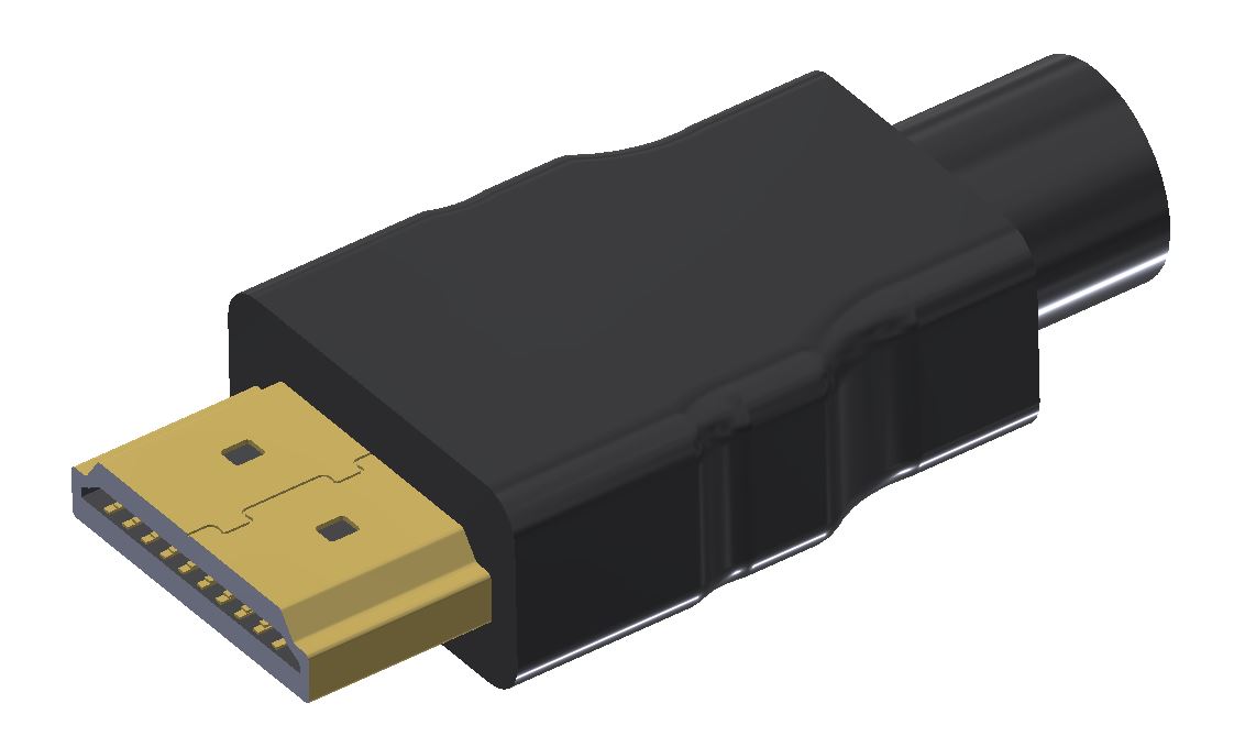 062-HDMI头-缆的 HDMI 公头电缆  STEP
