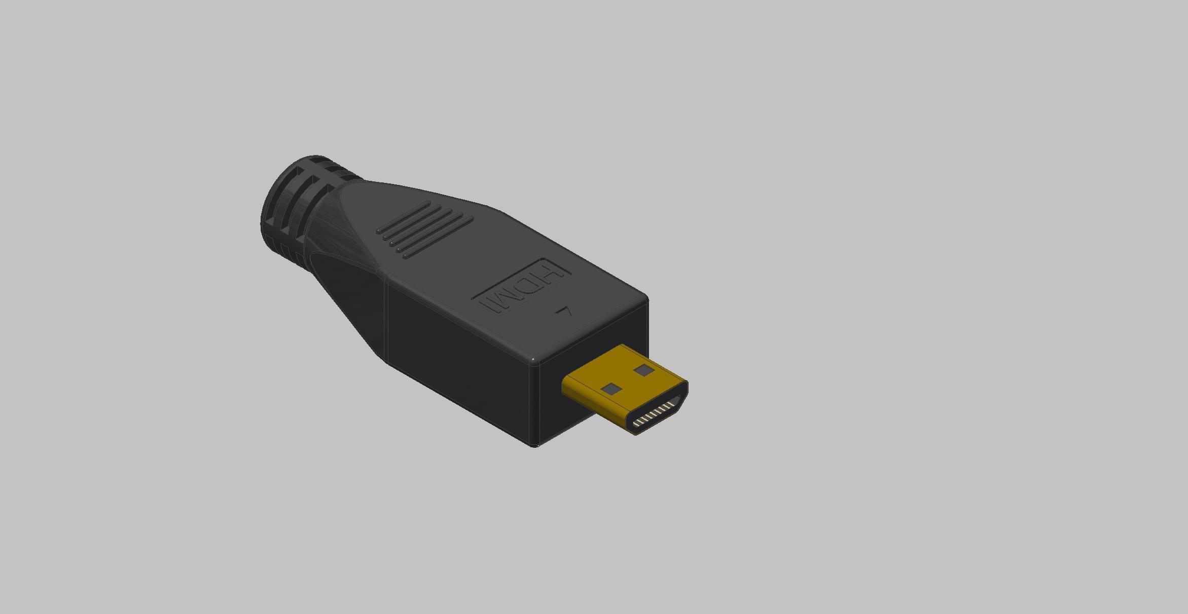 013-HDMI头-HDMI 公头  STEP