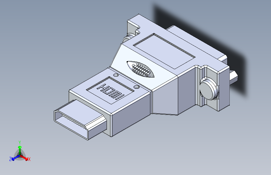 036-HDMI头-HDMI 至 DVI 转换器  STEP