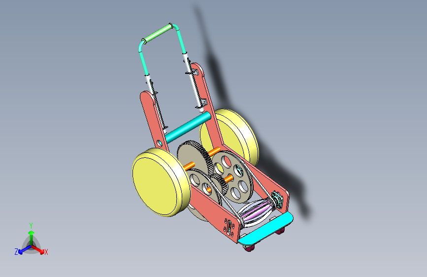 B4540-环保型剪草机（sw12可编辑+cad+说明书）
