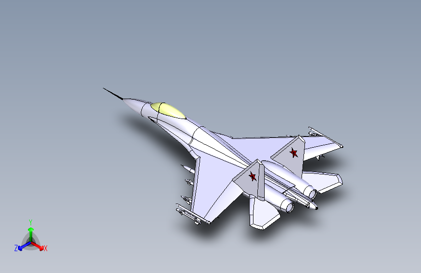 J11B战机 实体建模