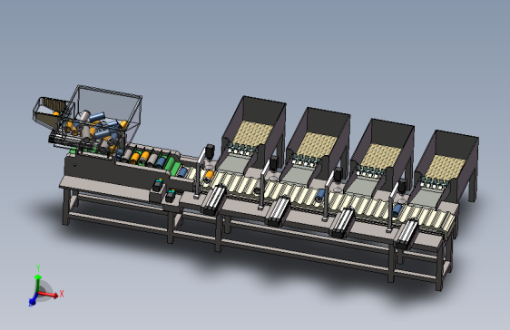 易拉罐上料分拣机sw14可编辑