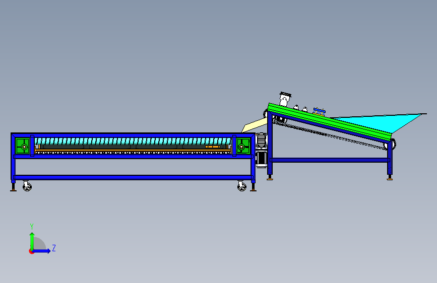 B4877-水果分级机(sw18可编辑+cad)