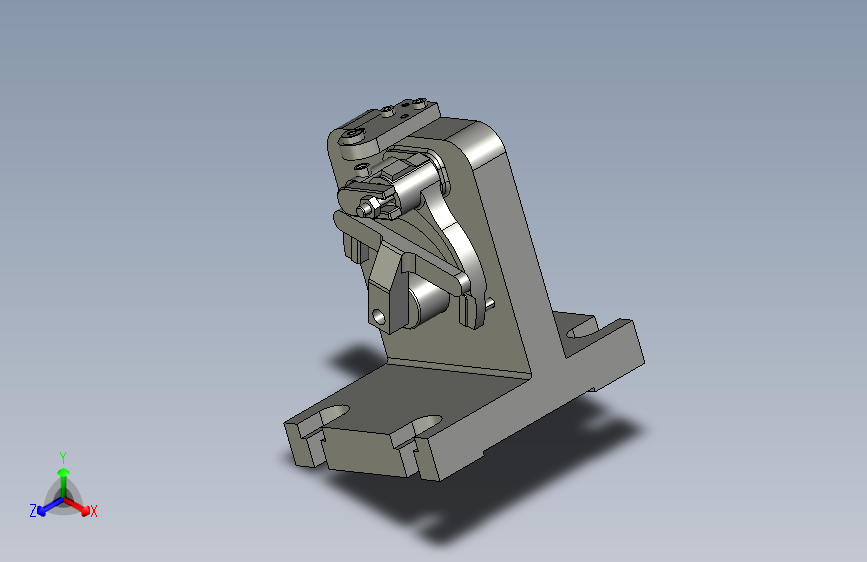 kst1002夹具建模3D 主视图