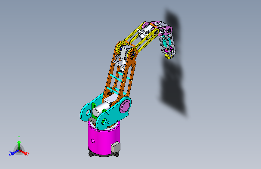 B5120-4轴视教机械手sw18可编辑