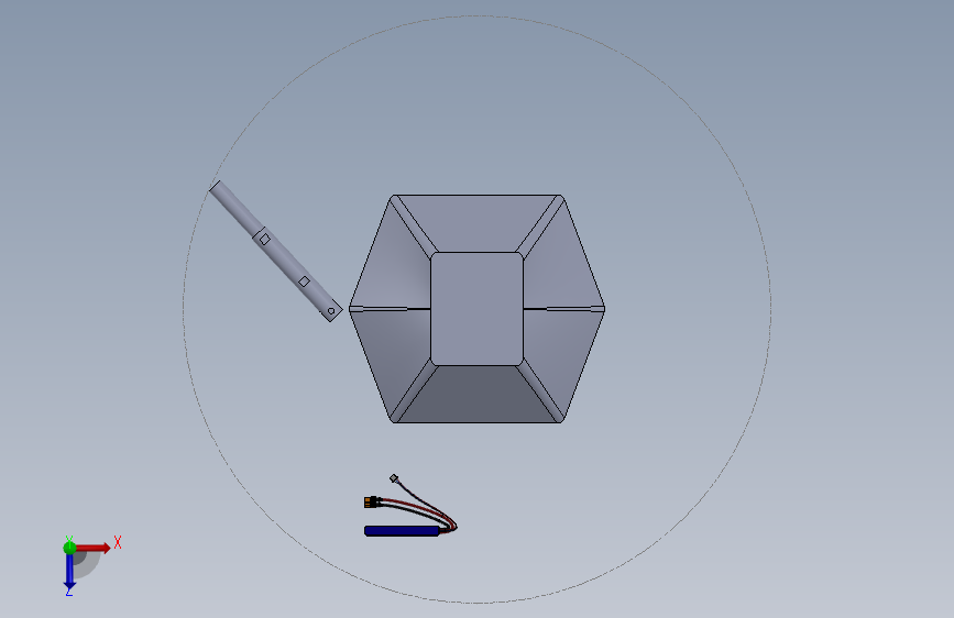 3D+打印六轴飞行器+无人机 俯视图