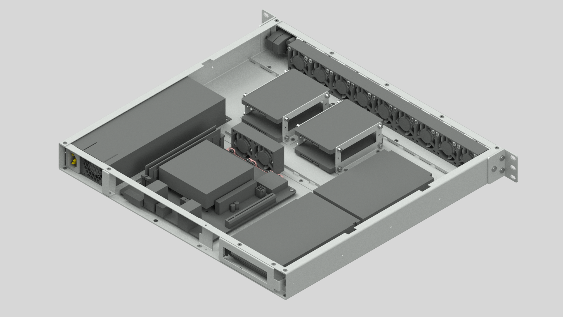 DIY+1U+机架式机箱