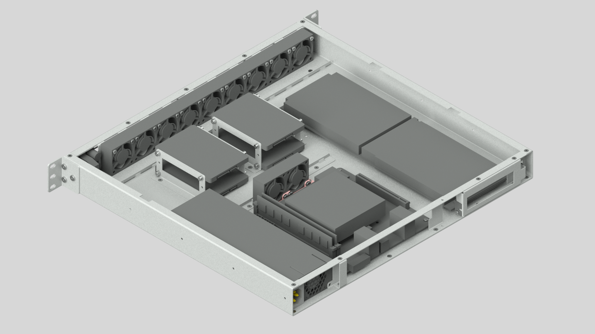 DIY+1U+机架式机箱