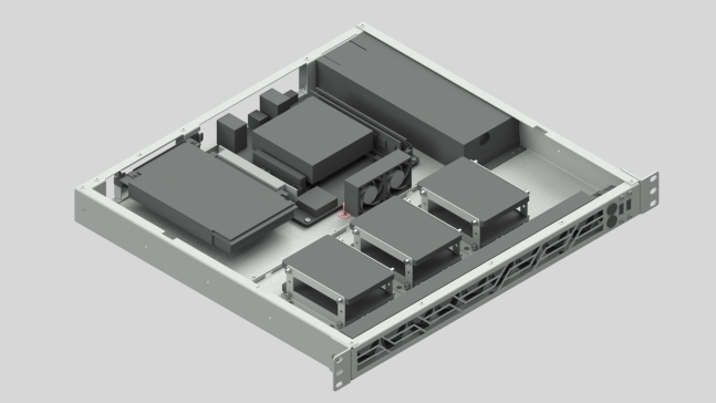 DIY+1U+机架式机箱