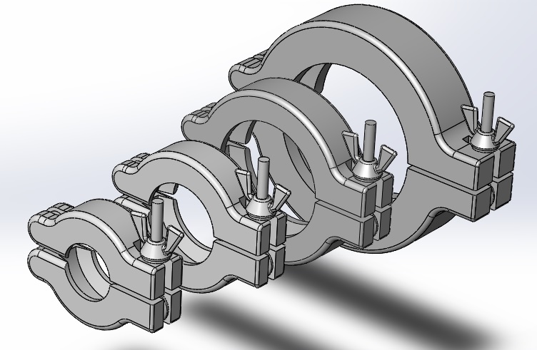 ISO-KF+铰链夹套件