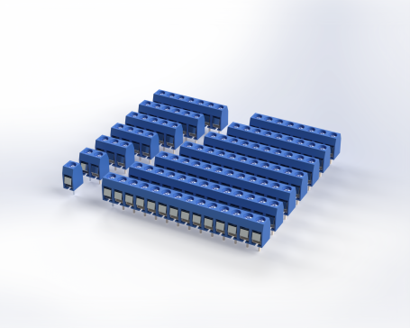 PCB+安装螺丝接线端子连接器