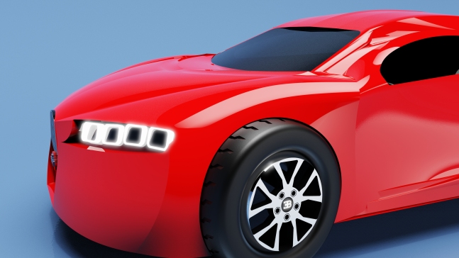 布加迪+Chiron+3D+模型