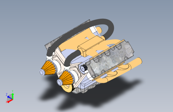 涡轮增压+V6+发动机+完整装配