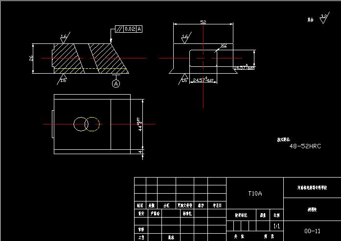 瓶盖注塑成型工艺及模具设计-方形盒盖带侧孔【含7张CAD图纸】