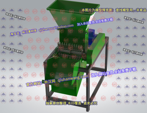 破碎磨粉机crusher-mill-machine-kirici-degirmen-makinesi-模型格式为 sw