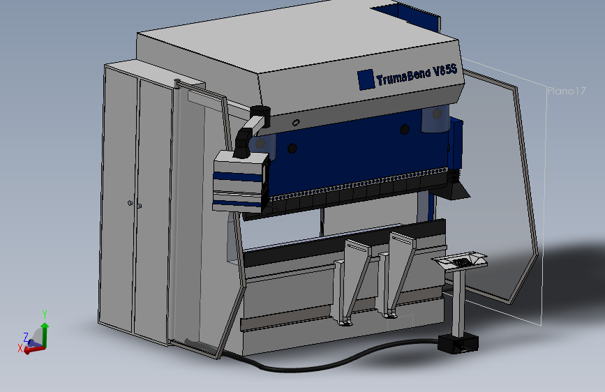 Trumpf TrumaBend v85s多用途折弯机外壳3D图纸 Solidworks设计