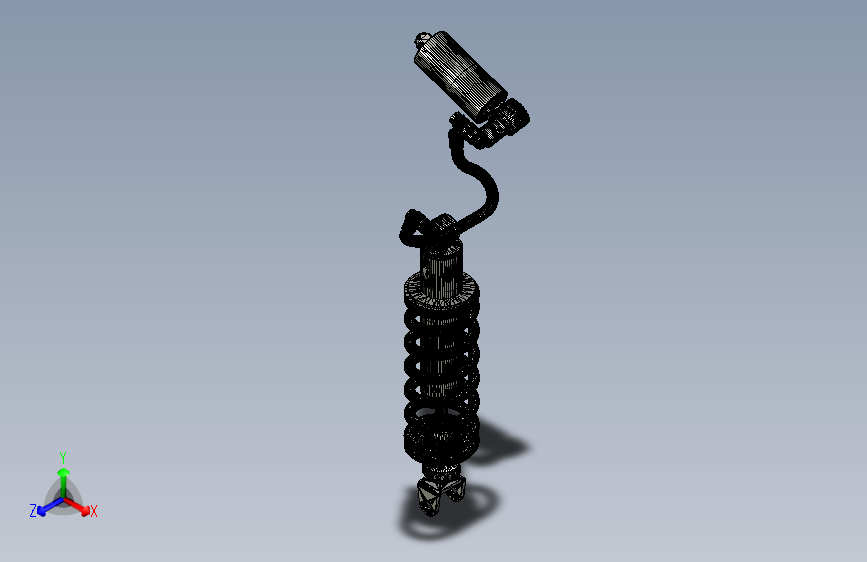 Y4987-减震器+++yamaha-trx-850-shock-absorber+STP+STL