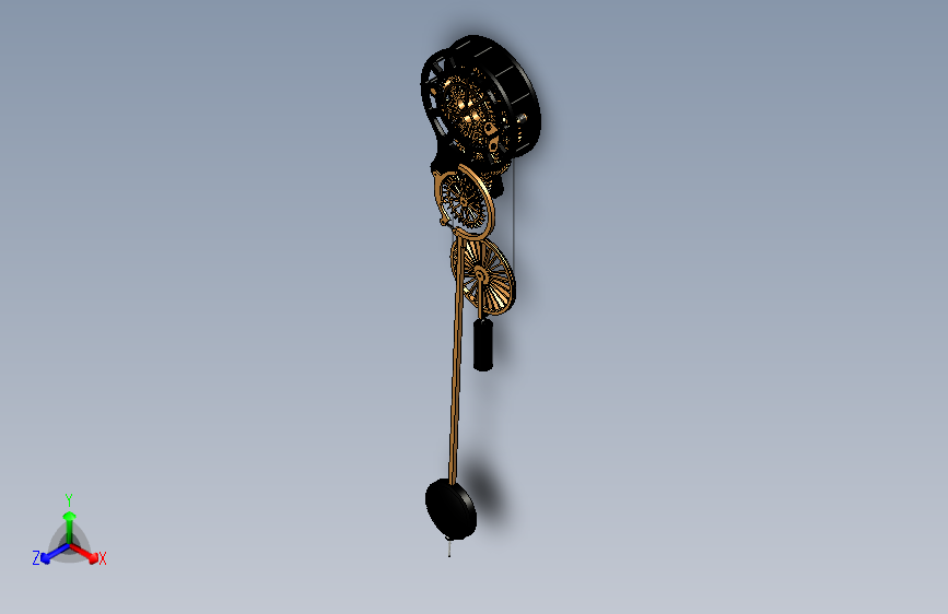 Y4071-行星齿轮减速器planetary-clock-1+STP