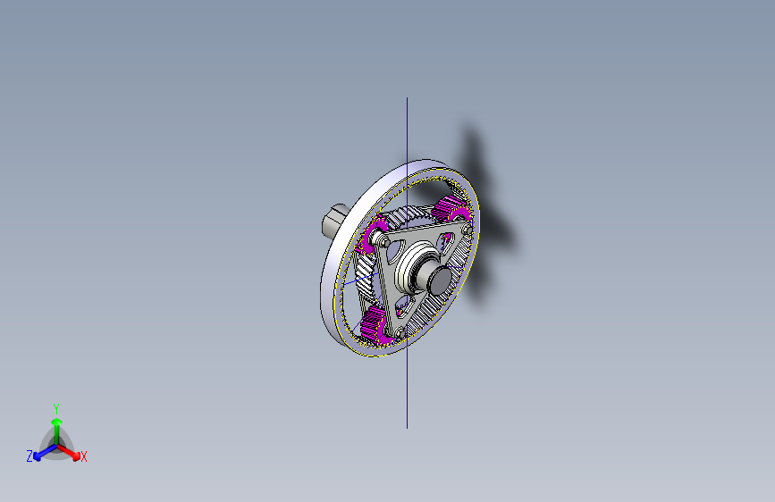 Y4092-行星齿轮减速器planetary-gear-simplified-model+INV+STP