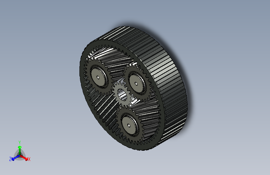 Y4090-行星齿轮减速器planetary-gears-2+SW+CATIA+STP