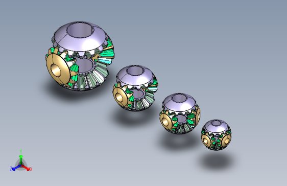 Y4099-行星齿轮减速器spherical-conjugated-differential-bevel-gears+STP