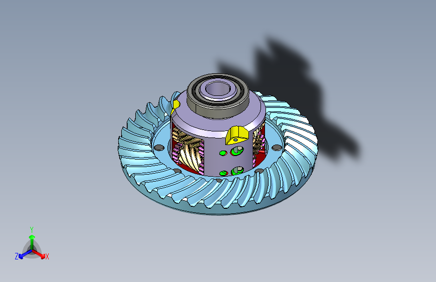 Y4102-行星齿轮减速器torsen-differential-type-a-1+STP